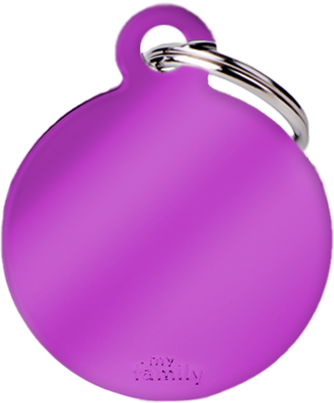 Purple Dec's Pets Tag